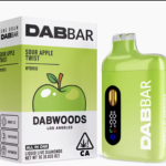 Dabwoods - SOUR APPLE TWIST - Dabbar Liquid Diamonds AIO Vape 1g
